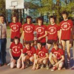 Les cadets du BC Andenne vainqueur de la coupe de Belgique en  1977 