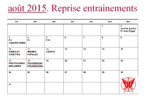 Planning de Reprise
