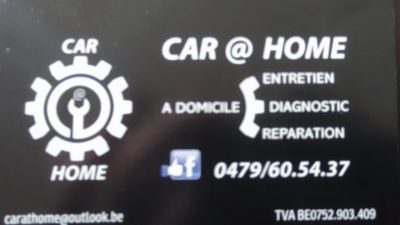 www.carathome.be

Entretien et réparation de véhicules a domicile ou lieux de travail 