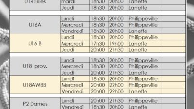 Entrainements Maxi Basket 2025 - 2026 