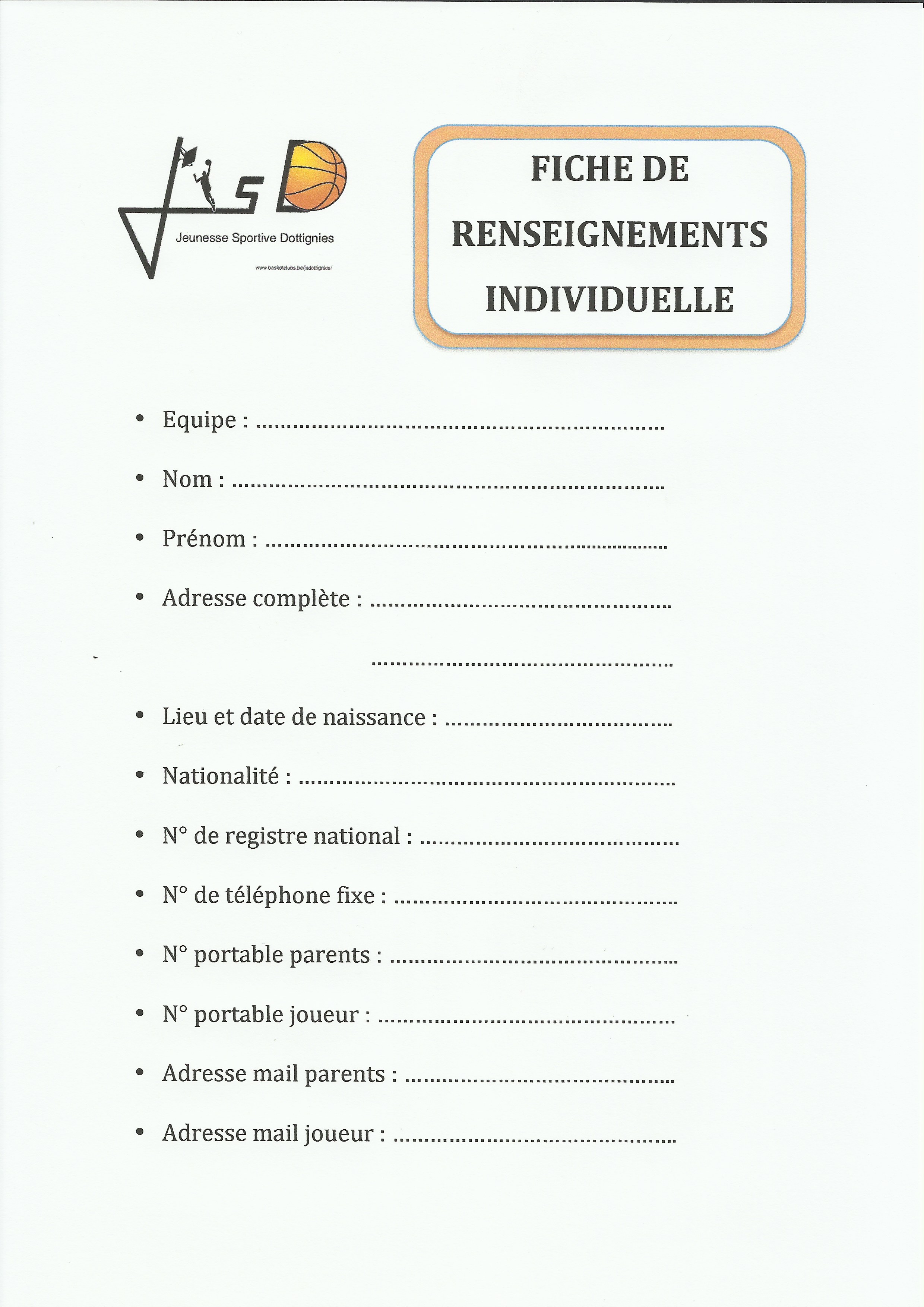 Afbeeldingsresultaat voor une fiche de renseignement