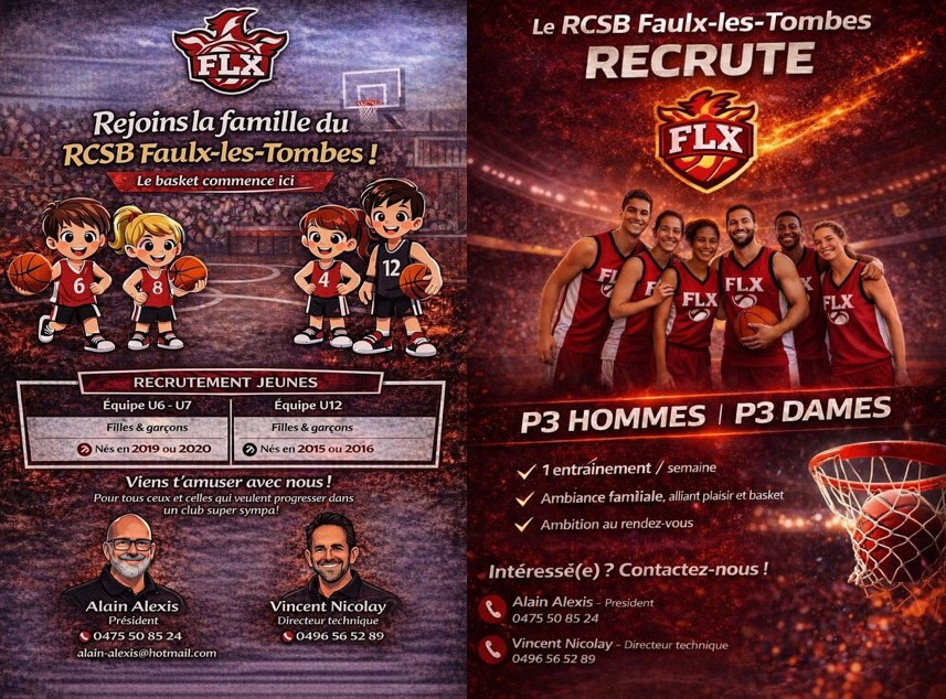 Recrutement saison 2026-2027