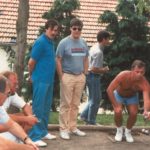Au detour d'une partie de pétanque en 1987